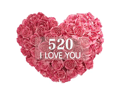 Modern 520 Beauty Chen Valentine's Day Beauty Chen Love Rose Beauty Chen Rose Love Device Photo Card Point Interactive DP 3d model