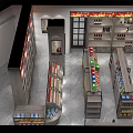 Neat Tobacco and Liquor Store Interior With Shelves Stocked Wine Bottles And Tobacco Products
