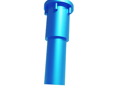 Blue Cylindrical Mechanical Component Design For Industrial Machinery Use 3d model