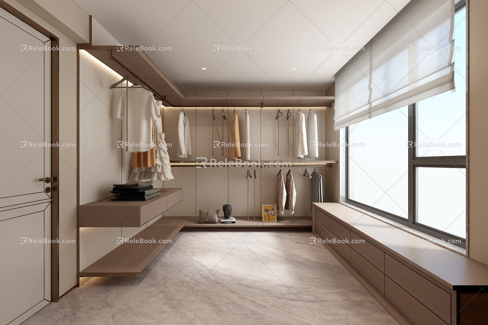 Modern Cloakroom 3d model