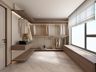 Modern Cloakroom 3d model