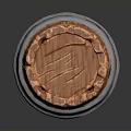 Wooden Barrel With Wooden Body And Metallic Hoops For Decorative Display Purposes
