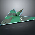 Advanced Aerospace Stealth Vehicle With Triangular Camouflage Design And Wing Structure