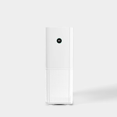 White Sleek Vertical Air Purifier With Modern Design For Home Daily Use 3d model