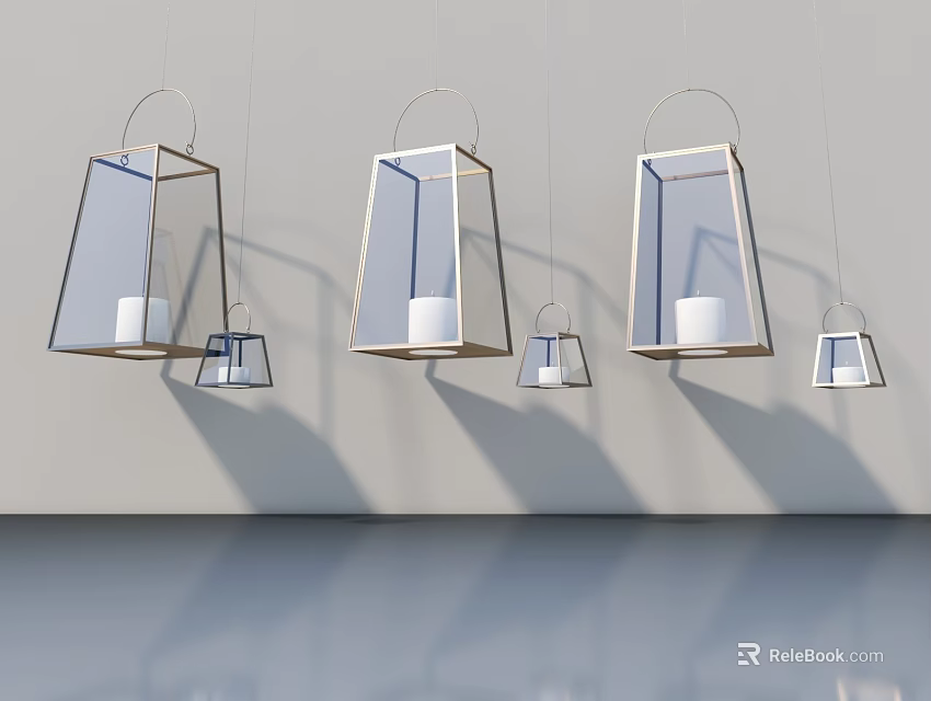 Modern Hinged Door With Glass Panel And Sleek White Frame Design 3d model