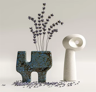 Quiet Vase Ornaments 3d model