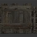 Rustic Wooden Crates With Rectangular Shape And Open Design For Storage Use
