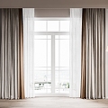 curtain fabric curtain gauze curtain fabric curtain 3d model