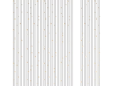 Minimalist Wall Decor With White Background Black Vertical Stripes And Gold Dots 3d model