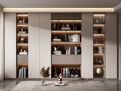 Modern bookcase model