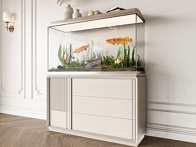 Modern fish tank model