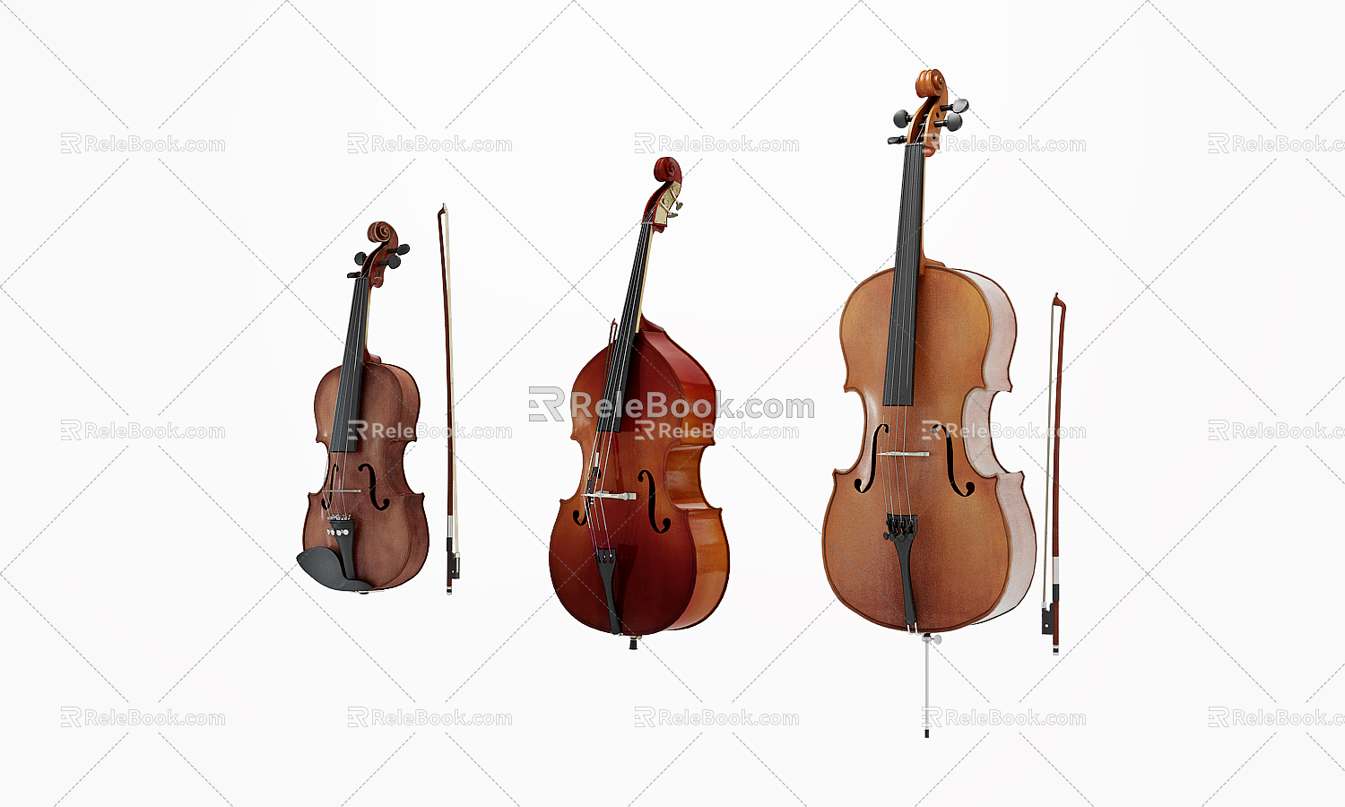 Violin 3d model