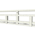 Modern Stone Railing 3d model