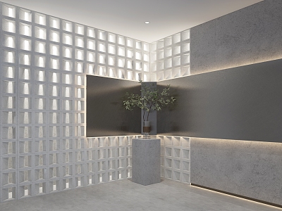 Cement wall partition wall background wall decorative wall cement partition cement brick porch wall model