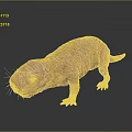Pink Wrinkled Skin Fantasy Creature Character for Game and Film Design