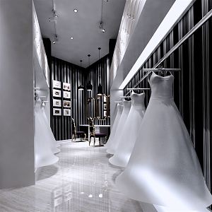 Modern Bridal Shop 3d model