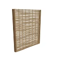 Bamboo Blinds And Roof Structure With Natural Slats Design For Home Interior