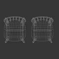 Black Wooden Accent Chairs With Slat Back And Straight Legs Minimalist Design