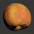 Fresh Ripe Juicy Peach With Vibrant Orange Yellow And Red Blush On Smooth Skin