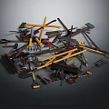 Modern Tools Various Tools 3d model