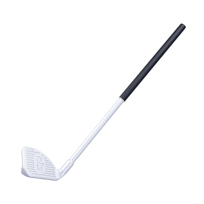 Professional Golf Club Sports Equipment With White Club Head And Black Grip 3d model