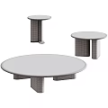 Modern Round Coffee Table With Smooth White Marble Top And Sturdy Wooden Metal Legs