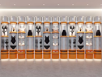 Modern Underwear Display Cabinet Thermal Underwear Display Cabinet Creative Underwear Display Cabinet 3d model