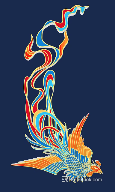 Commercial Equipment Design With Colorful Abstract Curved Lines On Blue Background 3d model 