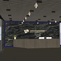 Modern Reception Area Interior Design With Large Windows City View And Decorative Plant