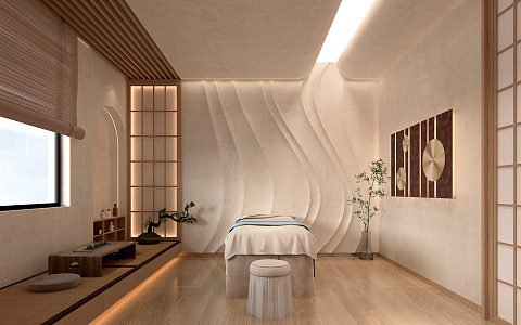 Japanese SPA Beauty Salon 3d model