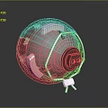 Spherical Equipment Featuring Transparent Casing Metal Frame And Internal Mechanical Components