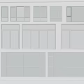 Modern windows combination windows glass windows floor-to-ceiling windows balcony windows bay windows bedroom windows sliding windows casement windows doors and windows 3d model