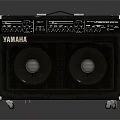 YAMAHA Portable Electric Amplifier Speaker Cabinet With Dual Speakers And Control Panel
