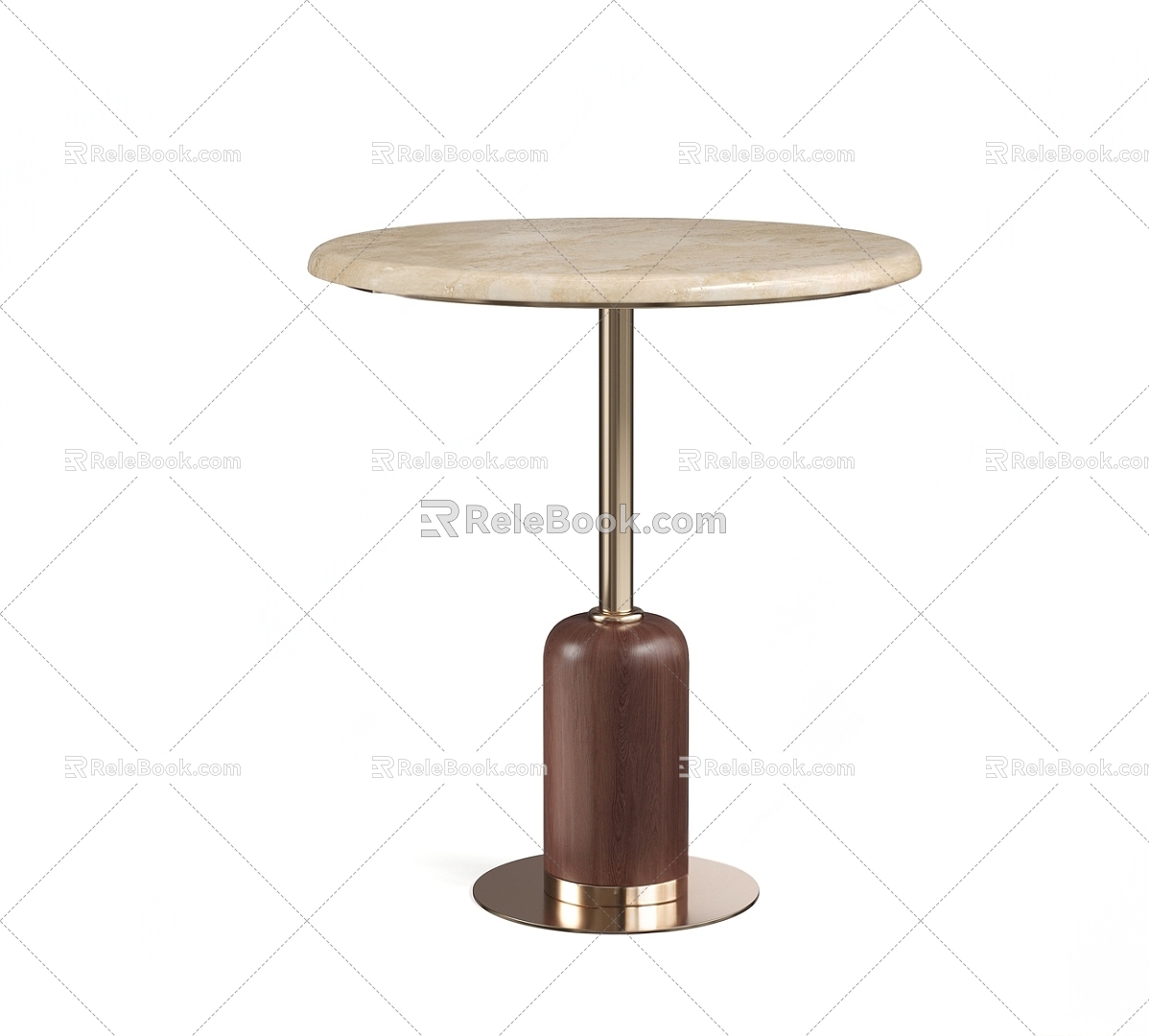 Light Luxury Side Table 3d model