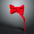 Bow tie decorations bow tie green bow tie jewelry female supplies realistic 3d model