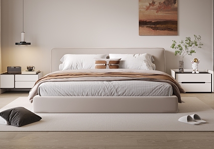 Double bed 3d model