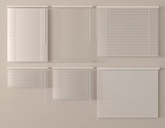 Modern venetian blinds roller blinds 3d model