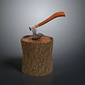 Tomahawk Axe Wooden Axe Handle Axe Mountain Axe Chopping Wood Axe Chopping Wood Axe Magic Axe 3d model