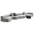 Minotti people sofa sofa pillow shaped sofa shaped sofa 3d model