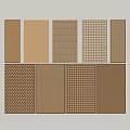 Decorative Wooden Room Dividers With Various Lattice Patterns And Perforated Designs