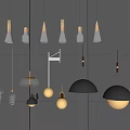 Nordic Lamps Combination Chandelier 3d model