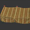Red And White Striped Foldable Fabric Household Storage Bag For Organizing