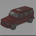 Red Luxury SUV With Roof Rack Shiny Body Black Wheels On Black Background With Reflection