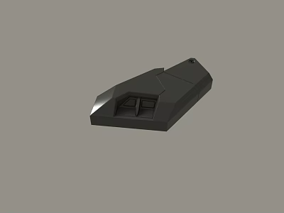 Black Irregular Geometric 3D Model With Structured Surface On Gray Background 3d model