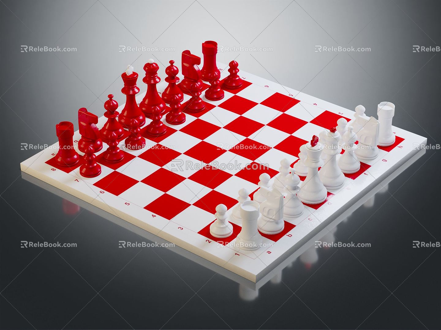 Modern Chess Chess 3d model