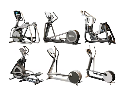 Modern Fitness Equipment Treadmill 3d model