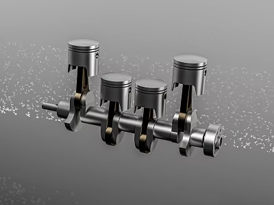 modern crankshaft 3d model