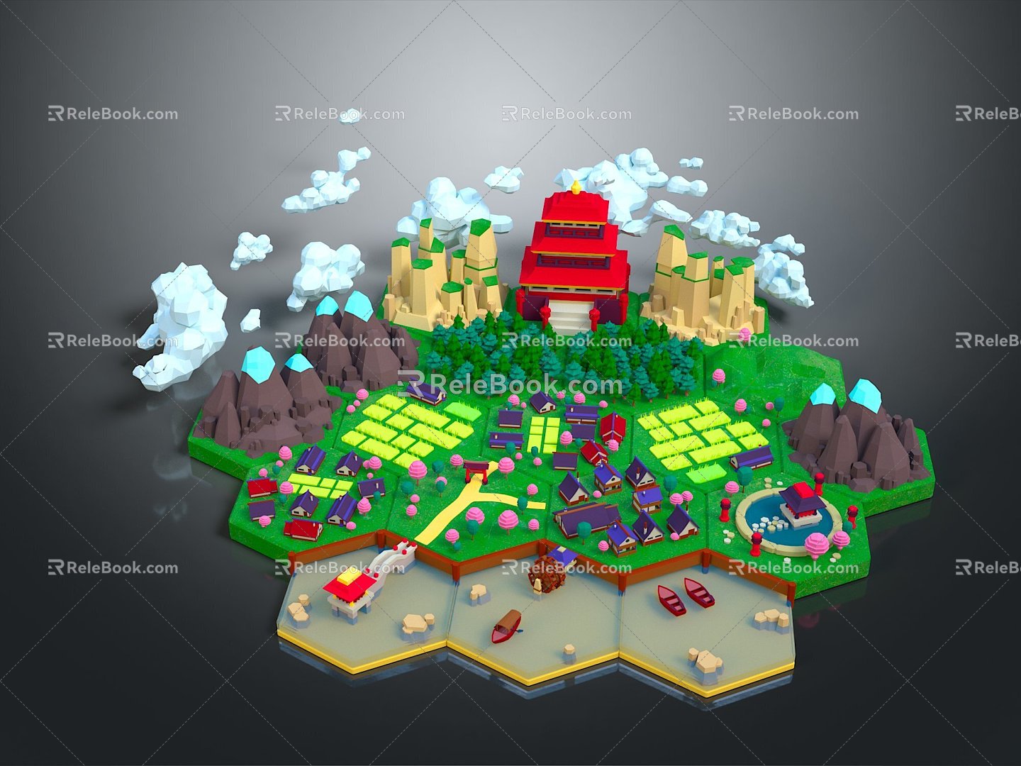 Game Environment Game Scene Fairy Tale Scene Fairy Tale Magic Scene Magic Item Fantasy Scene 3d model