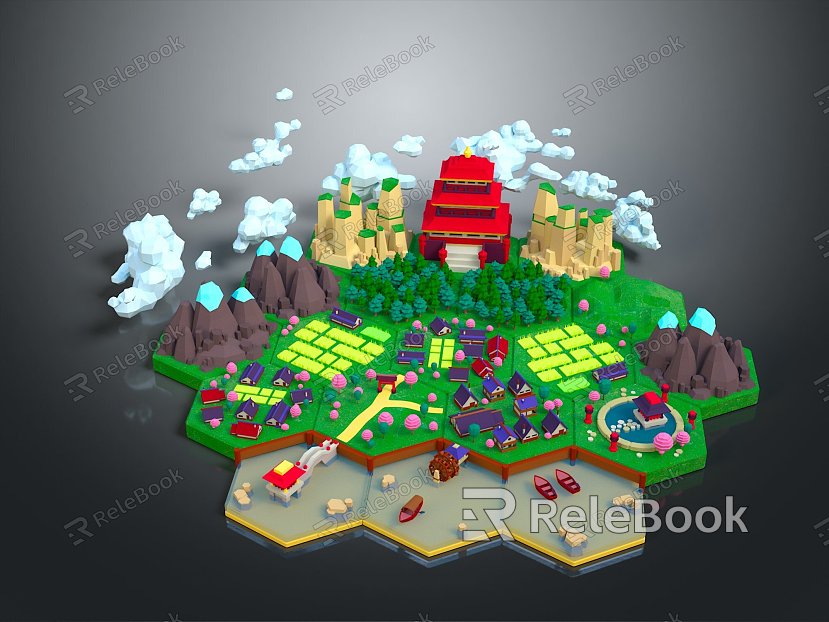 Game Environment Game Scene Fairy Tale Scene Fairy Tale Magic Scene Magic Item Fantasy Scene model