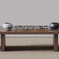 Modern Go Chess Game Table 3d model